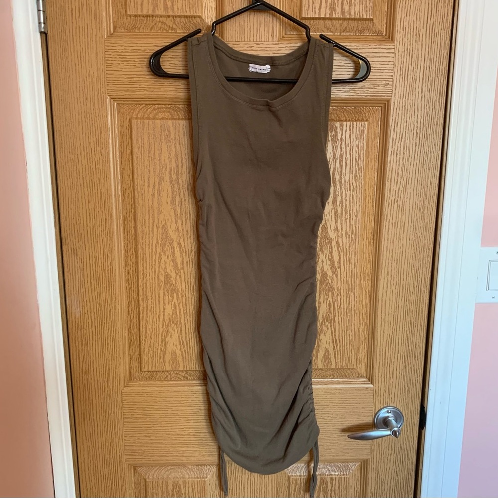 Good American Ruched Drawstring Dress - Picture 2 of 5